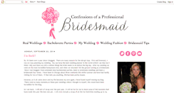 Desktop Screenshot of confessionsofaprofessionalbridesmaid.com